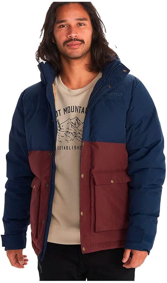 Marmot Men's Fordham Jacket Warm Down Jacket, Insulated Hooded Winter Coat, Windproof Down Parka, Lightweight Packable Outdoor Jacket