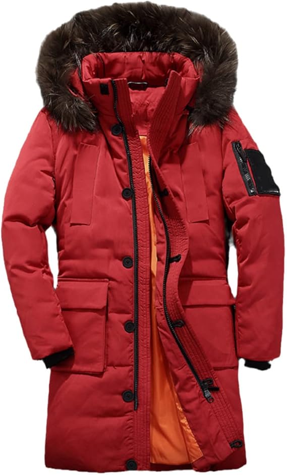 Winter Down Jacket Men's And Women's Couples Fashion Business Thick Coat Warm Zipper Hooded Long Jacket