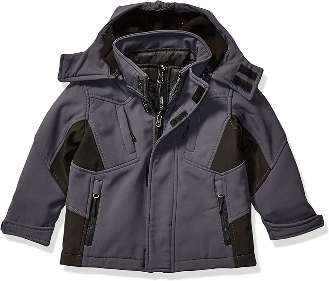 Reebok Boy's Active Super Soft Shell Jacket Down Alternative Coat
